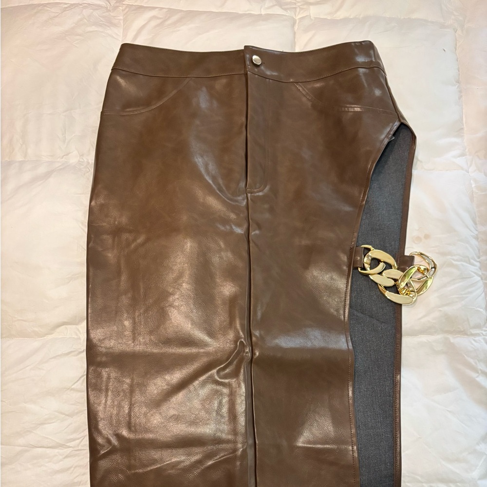 Leather skirt (Pretty little thing)